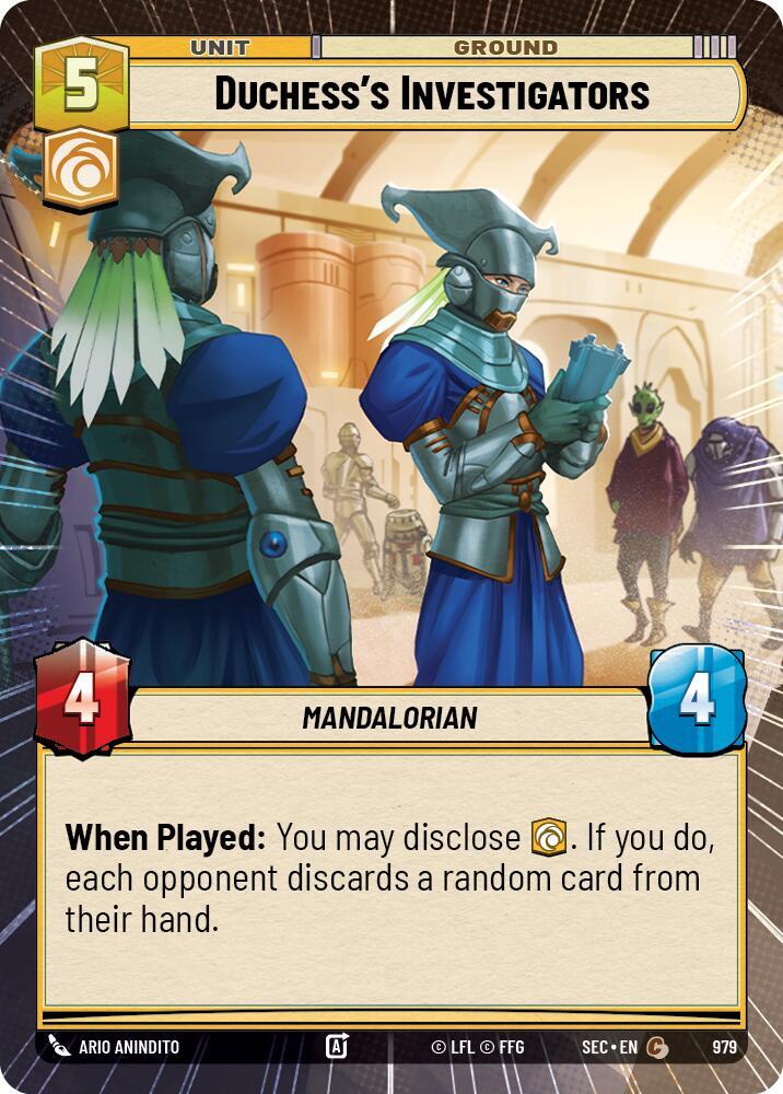 Duchess's Investigators (Hyperspace Foil) [Secrets of Power] 979
