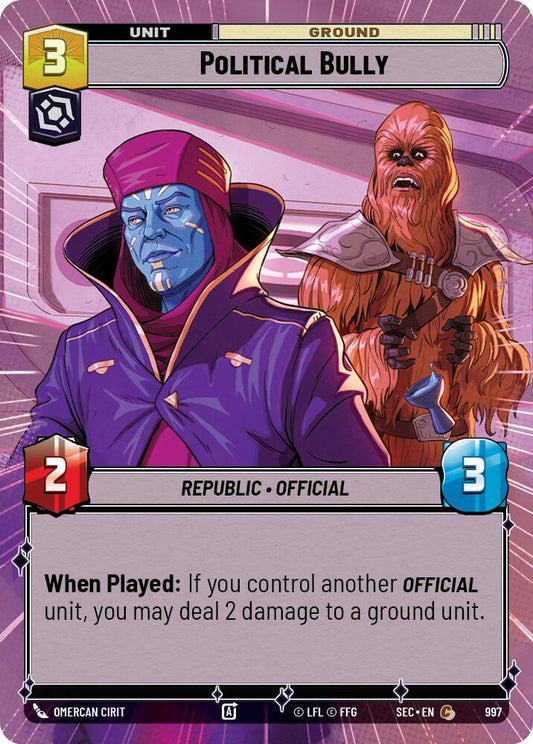 Political Bully (Hyperspace Foil) [Secrets of Power] 997