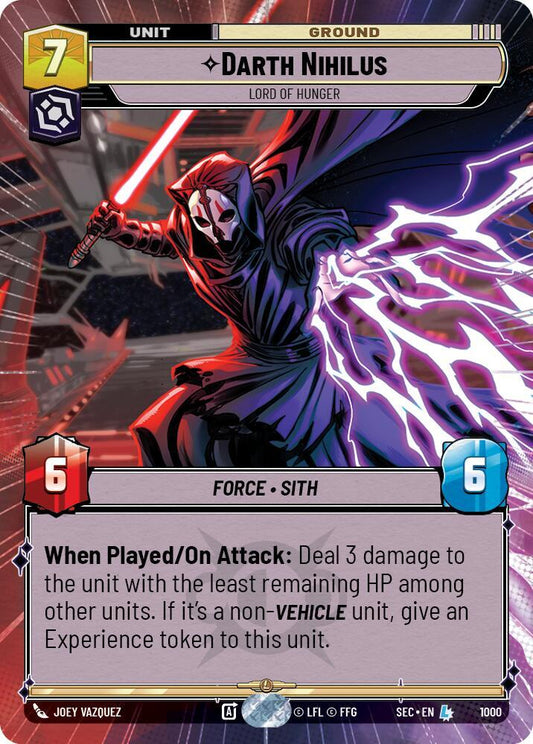 Darth Nihilus - Lord of Hunger (Hyperspace Foil) [Secrets of Power] 1000