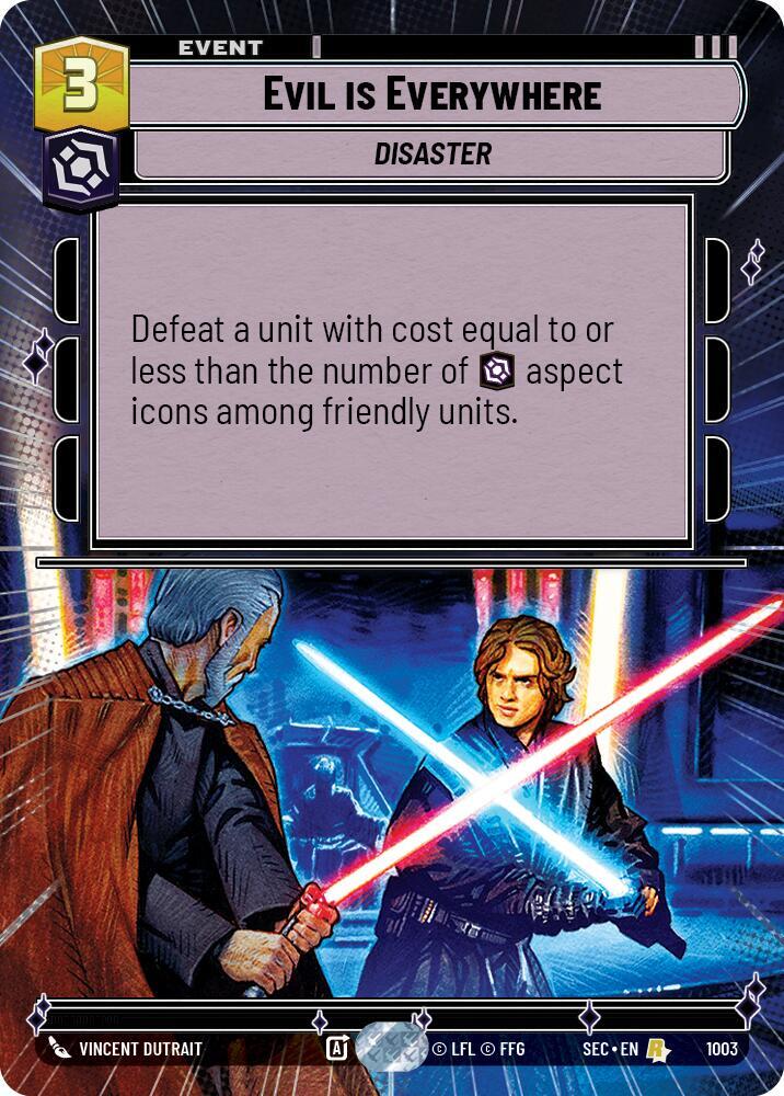 Evil is Everywhere (Hyperspace Foil) [Secrets of Power] 1003