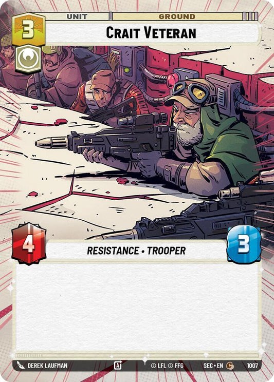 Crait Veteran (Hyperspace Foil) [Secrets of Power] 1007
