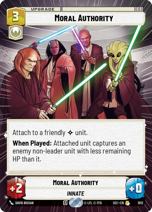 Moral Authority (Hyperspace Foil) [Secrets of Power] 1012