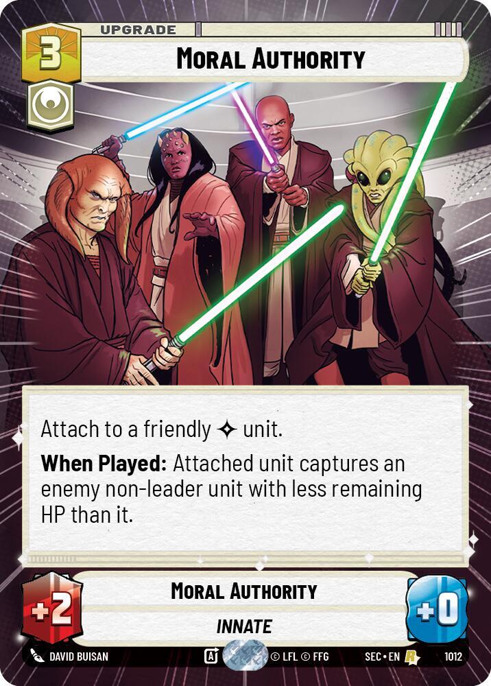 Moral Authority (Hyperspace Foil) [Secrets of Power] 1012