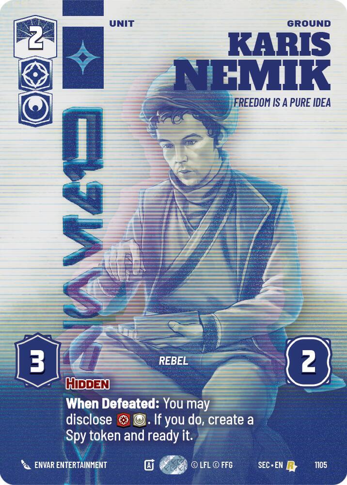 Karis Nemik - Freedom is a Pure Idea (Prestige Foil) [Secrets of Power] 1105