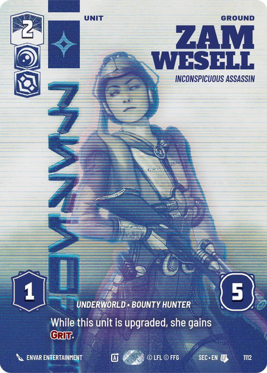 Zam Wesell - Inconspicuous Assassin (Prestige Foil) [Secrets of Power] 1112