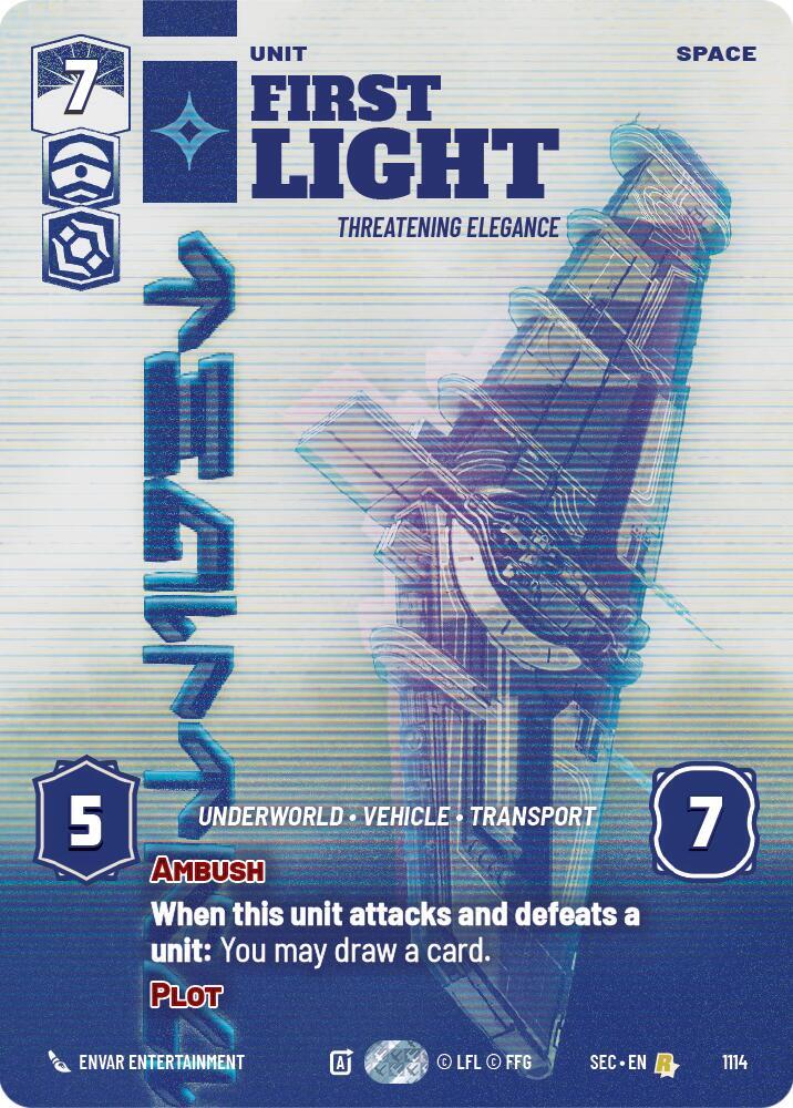 First Light - Threatening Elegance (Prestige Foil) [Secrets of Power] 1114