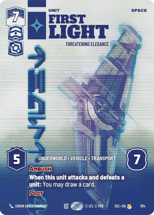 First Light - Threatening Elegance (Prestige Foil) [Secrets of Power] 1114