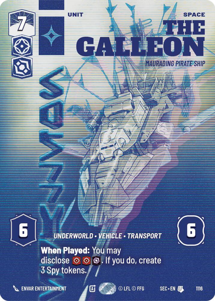 The Galleon - Marauding Pirate Ship (Prestige Foil) [Secrets of Power] 1116