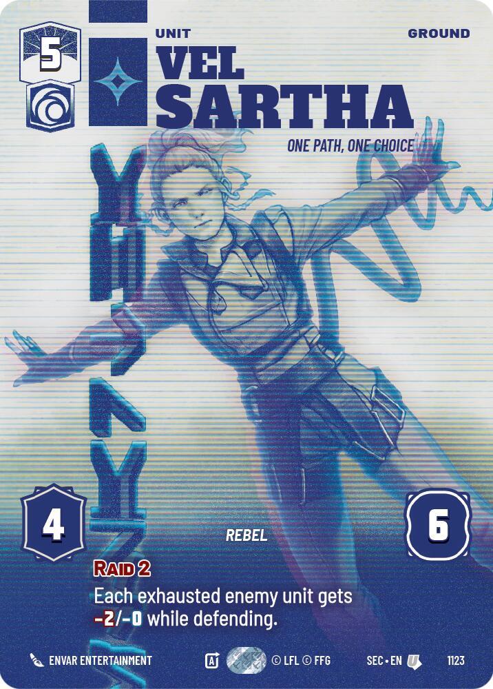 Vel Sartha - One Path, One Choice (Prestige Foil) [Secrets of Power] 1123