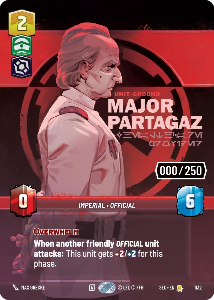 Major Partagaz - Healthcare Provider (Serialized) [Secrets of Power] 1132