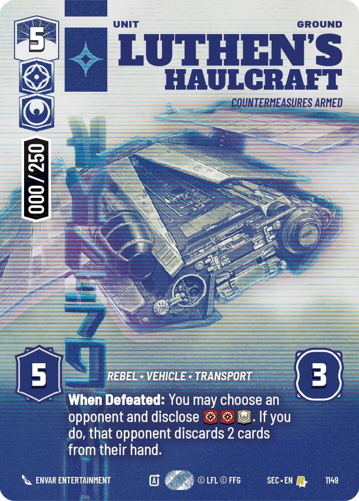 Luthen's Haulcraft - Countermeasures Armed (Serialized) [Secrets of Power] 1149