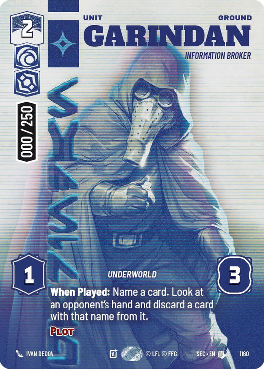 Garindan - Information Broker (Serialized) [Secrets of Power] 1160