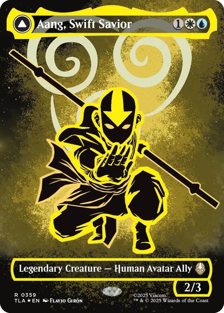 Aang, Swift Savior (Borderless) (Neon Ink Foil) [Avatar: The Last Airbender] 359