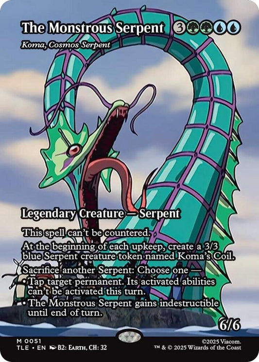 The Monstrous Serpent - Koma, Cosmos Serpent (Borderless) [Avatar: The Last Airbender: Eternal-Legal] 51