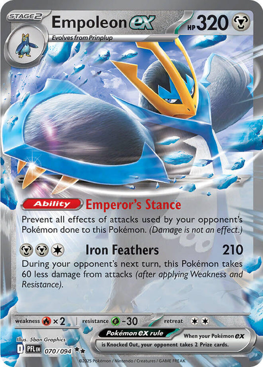 Empoleon ex - 070/094 [ME02: Phantasmal Flames] 070/094