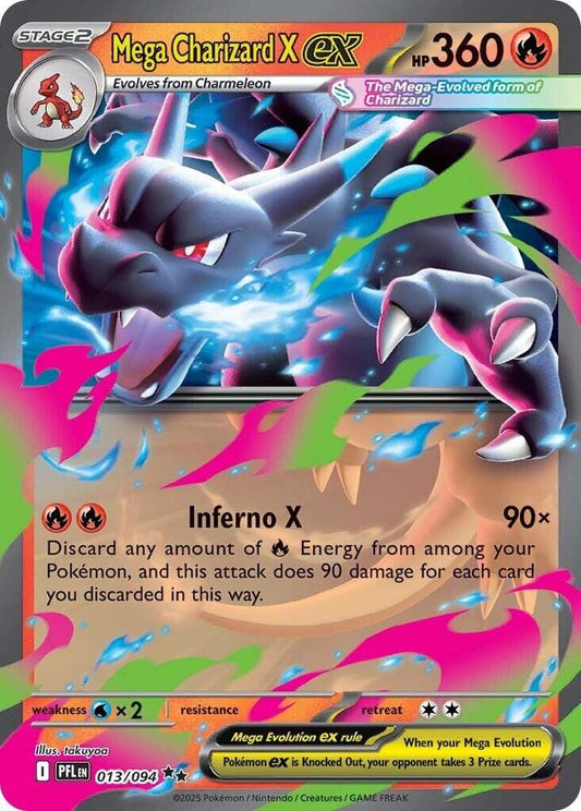 Mega Charizard X ex - 013/094 [ME02: Phantasmal Flames] 013/094