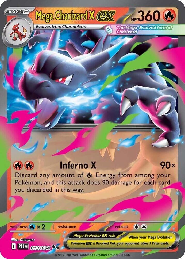 Mega Charizard X ex - 013/094 [ME02: Phantasmal Flames] 013/094