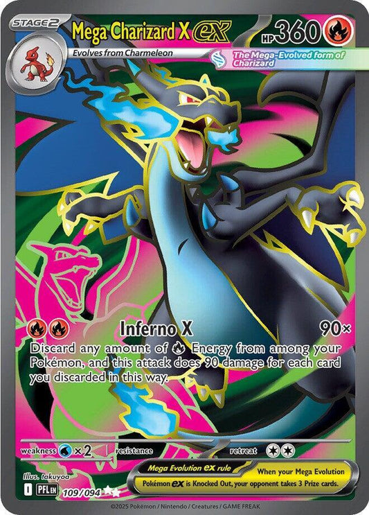 Mega Charizard X ex - 109/094 [ME02: Phantasmal Flames] 109/094