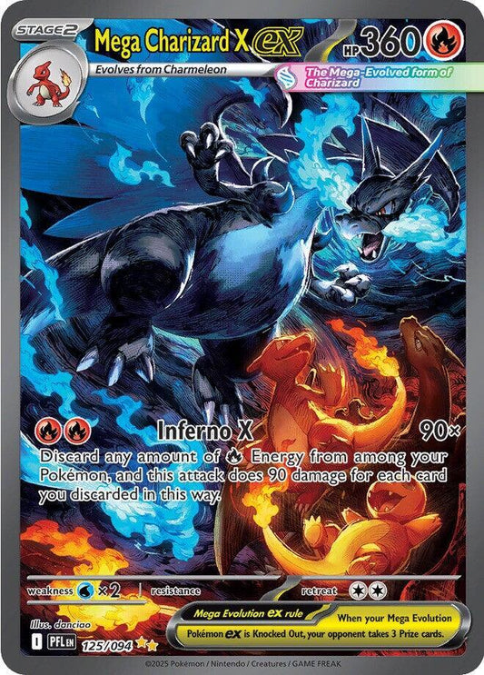 Mega Charizard X ex - 125/094 [ME02: Phantasmal Flames] 125/094
