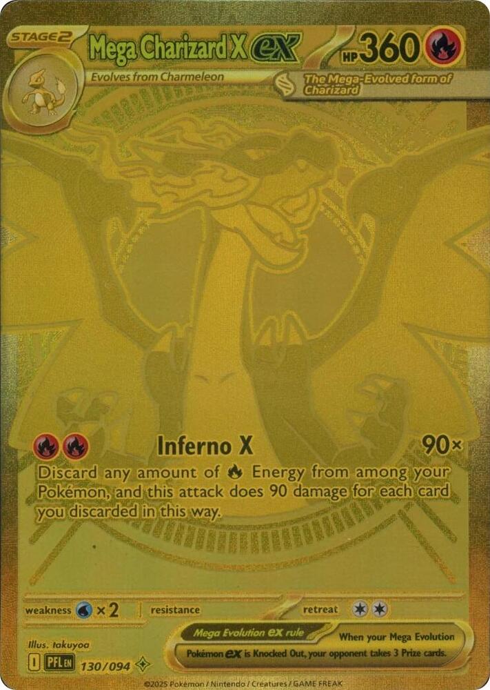 Mega Charizard X ex - 130/094 [ME02: Phantasmal Flames] 130/094
