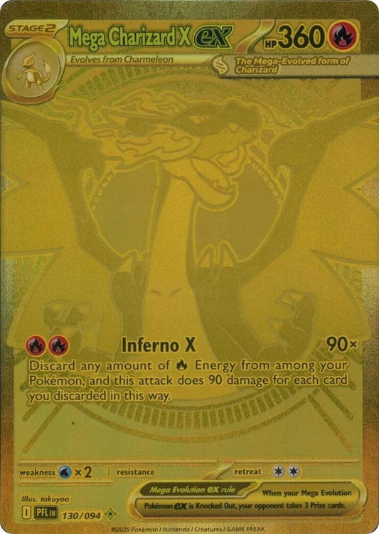 Mega Charizard X ex - 130/094 [ME02: Phantasmal Flames] 130/094