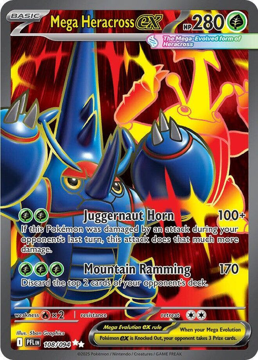 Mega Heracross ex - 108/094 [ME02: Phantasmal Flames] 108/094