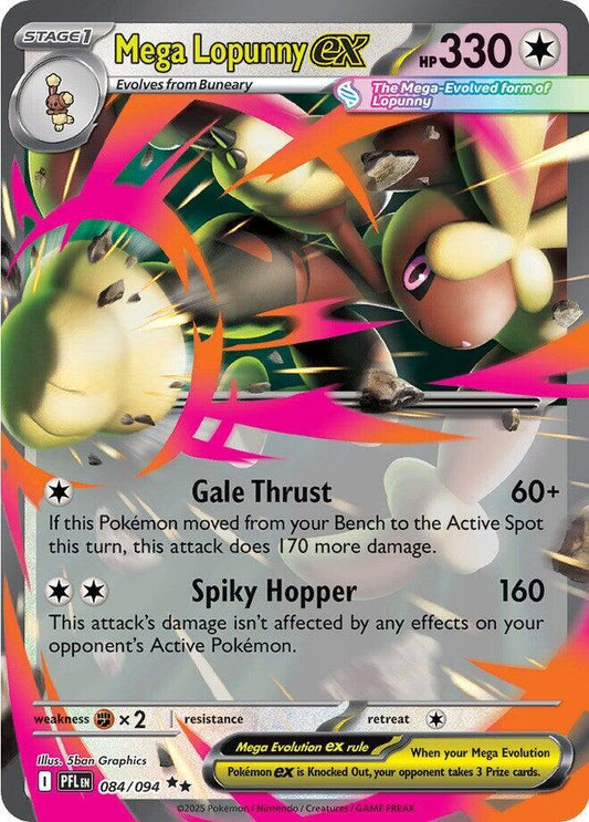 Mega Lopunny ex - 084/094 [ME02: Phantasmal Flames] 084/094