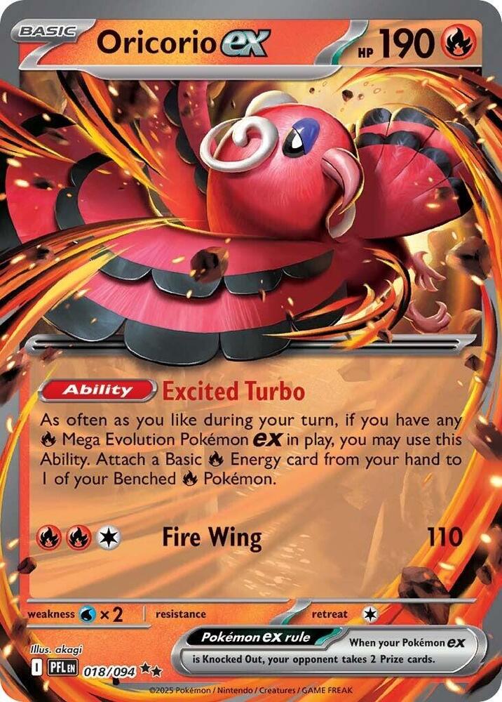 Oricorio ex - 018/094 [ME02: Phantasmal Flames] 018/094