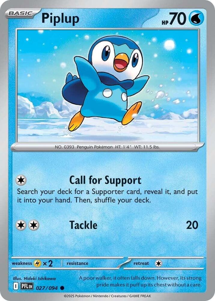 Piplup - 027/094 [ME02: Phantasmal Flames] 027/094