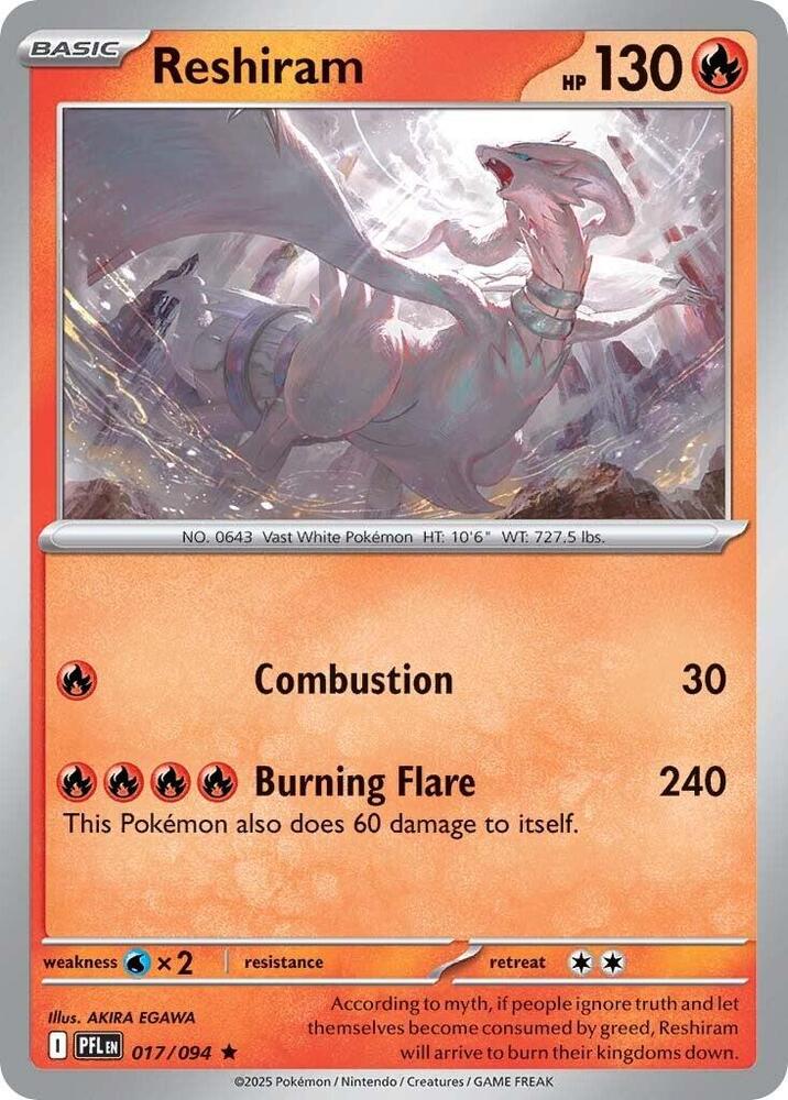 Reshiram [ME02: Phantasmal Flames] 017/094
