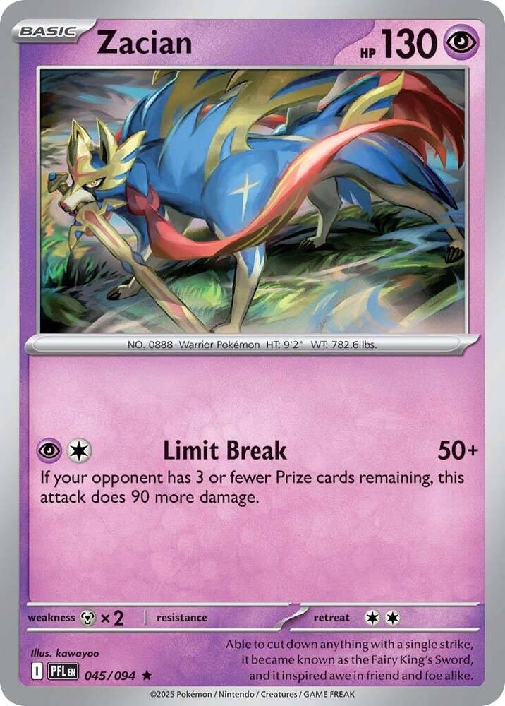 Zacian - 045/094 [ME02: Phantasmal Flames] 045/094