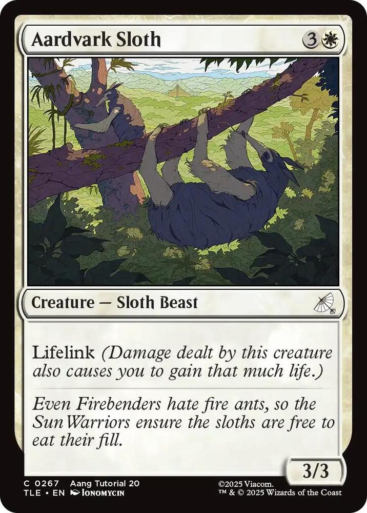 Aardvark Sloth (0267) [Avatar: The Last Airbender: Eternal-Legal] 267