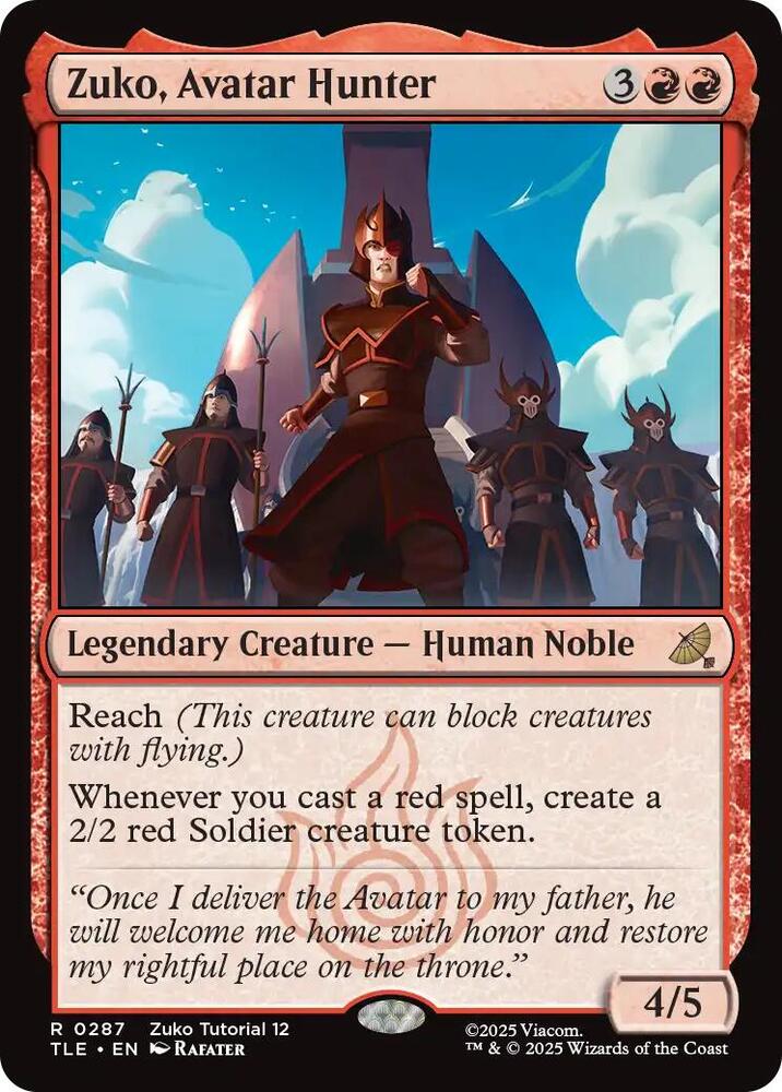 Zuko, Avatar Hunter (0287) [Avatar: The Last Airbender: Eternal-Legal] 287