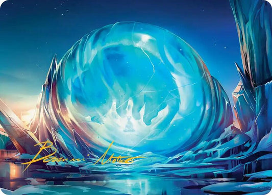 Aang's Iceberg Art Card (Gold-Stamped Signature) [Art Series: Avatar: The Last Airbender] 2