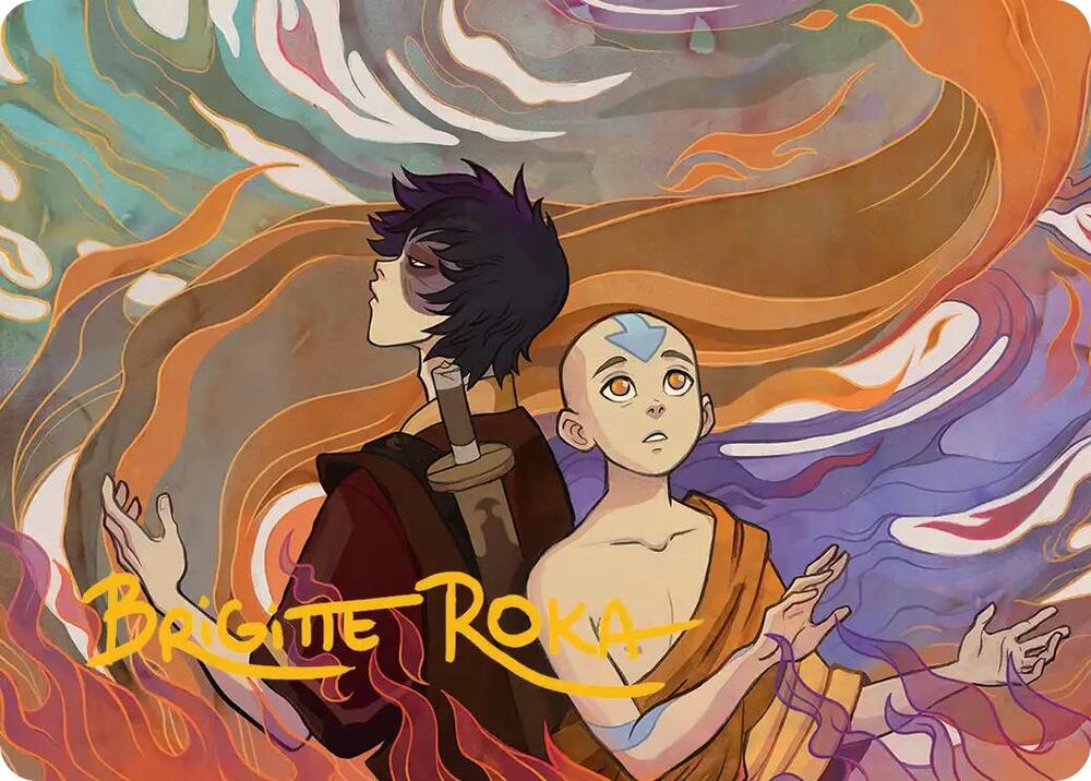 Fated Firepower Art Card (Gold-Stamped Signature) [Art Series: Avatar: The Last Airbender] 43