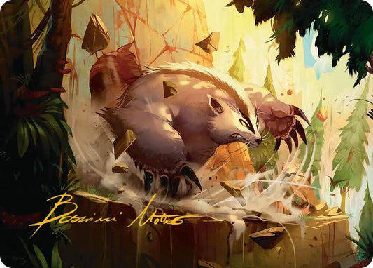 Badgermole Art Card (Gold-Stamped Signature) [Art Series: Avatar: The Last Airbender] 12