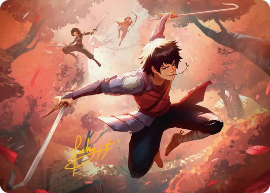 Jet, Freedom Fighter Art Card (Gold-Stamped Signature) [Art Series: Avatar: The Last Airbender] 22