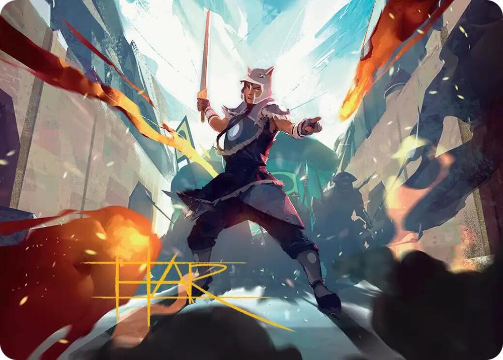 Sokka, Tenacious Tactician Art Card (Gold-Stamped Signature) [Art Series: Avatar: The Last Airbender] 23