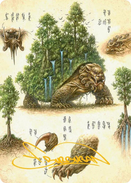 The Lion-Turtle Art Card (Gold-Stamped Signature) [Art Series: Avatar: The Last Airbender] 37