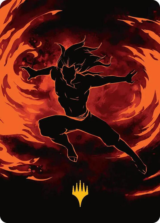 Ozai, the Phoenix King Art Card (Gold-Stamped Planeswalker Symbol) [Art Series: Avatar: The Last Airbender] 39