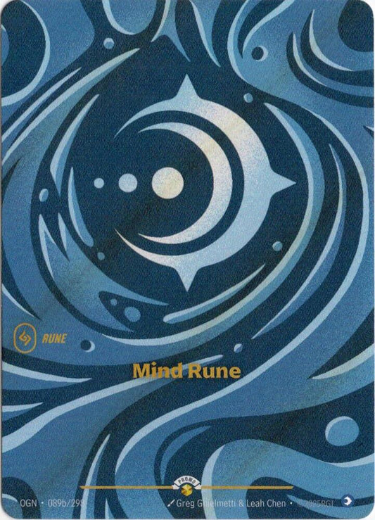 Mind Rune [Riftbound Organized Play Promotional Cards] 089b/298