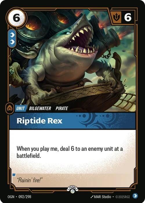 Riptide Rex [Riftbound Organized Play Promotional Cards] 092/298