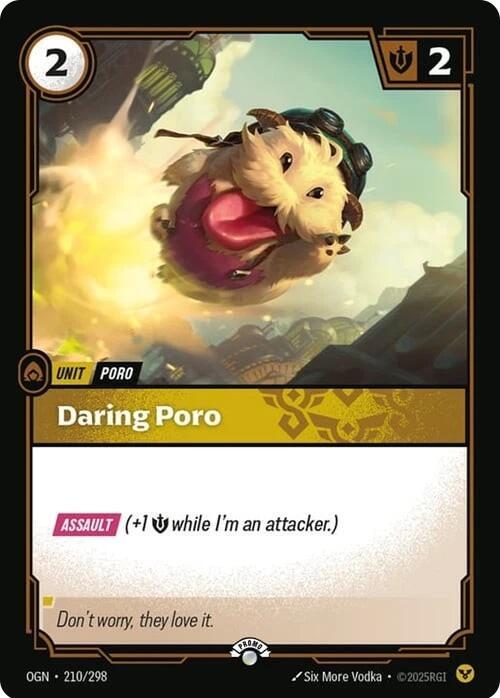 Daring Poro [Riftbound Organized Play Promotional Cards] 210/298