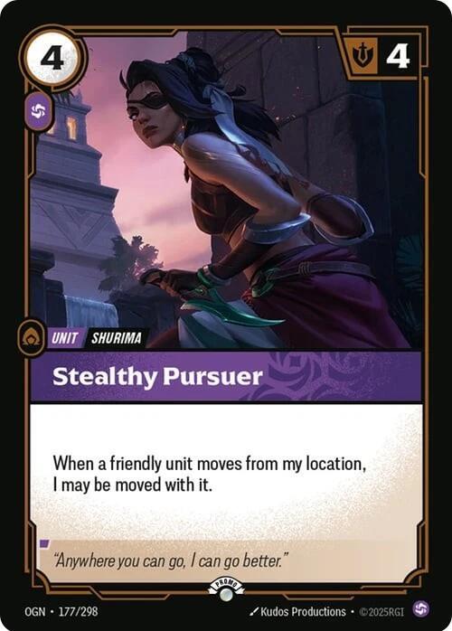 Stealthy Pursuer [Riftbound Organized Play Promotional Cards] 177/298