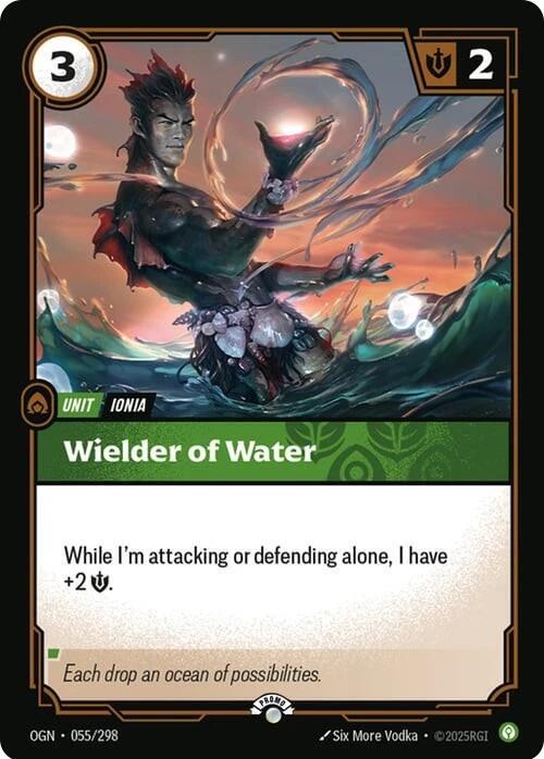 Wielder of Water [Riftbound Organized Play Promotional Cards] 055/298