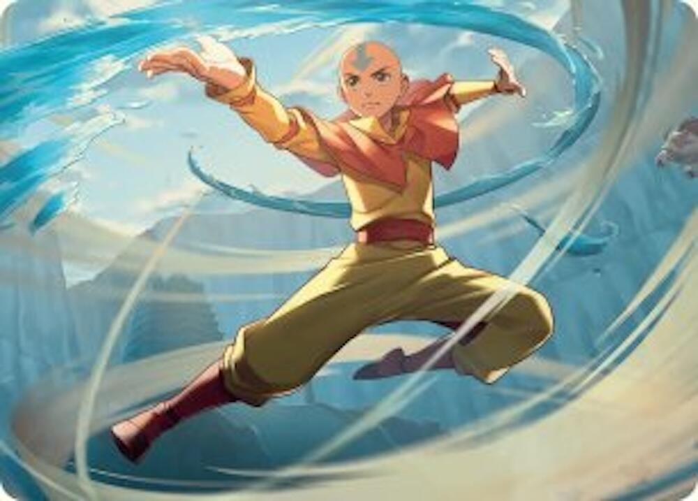 Aang, Swift Savior Art Card [Art Series: Avatar: The Last Airbender] 20