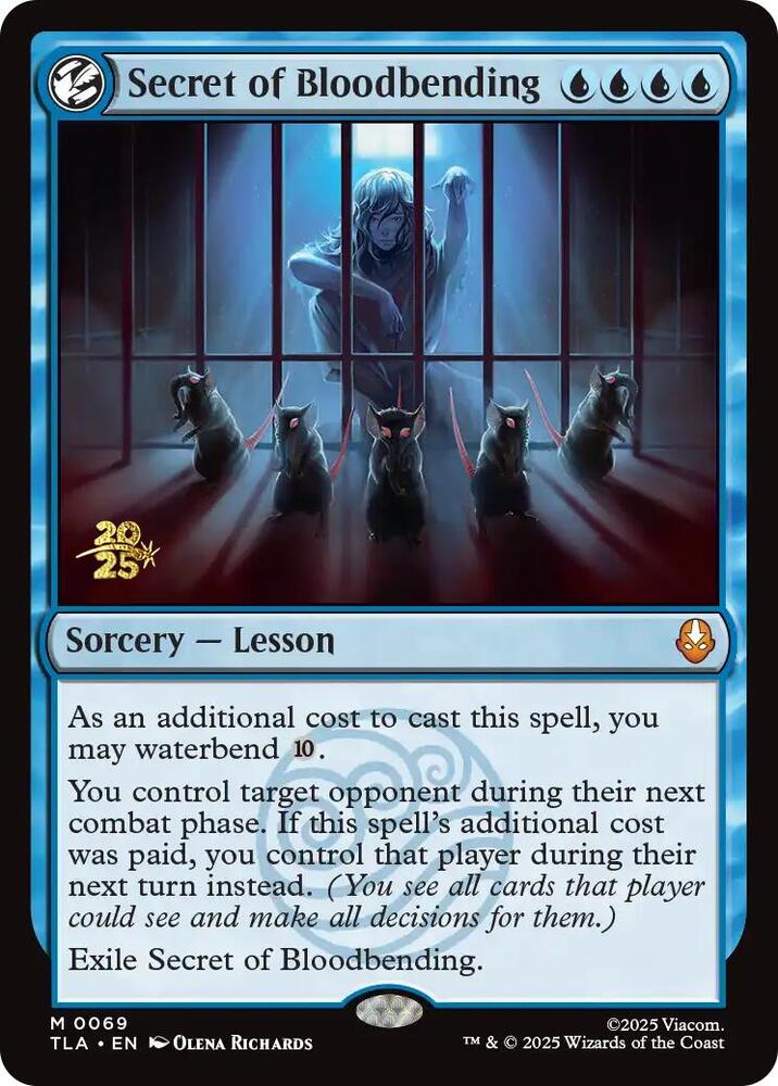 Secret of Bloodbending [Prerelease Cards] 69