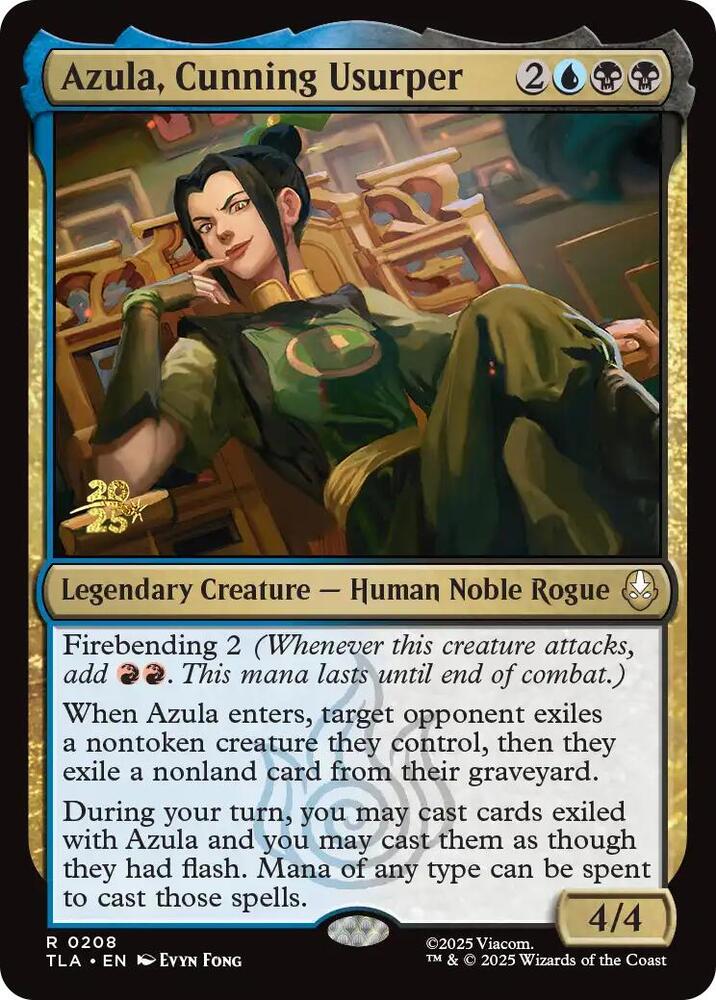 Azula, Cunning Usurper [Prerelease Cards] 208