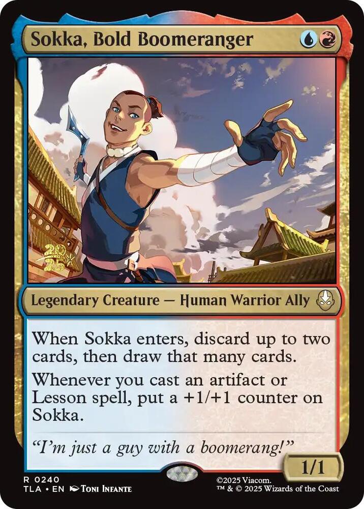 Sokka, Bold Boomeranger [Prerelease Cards] 240