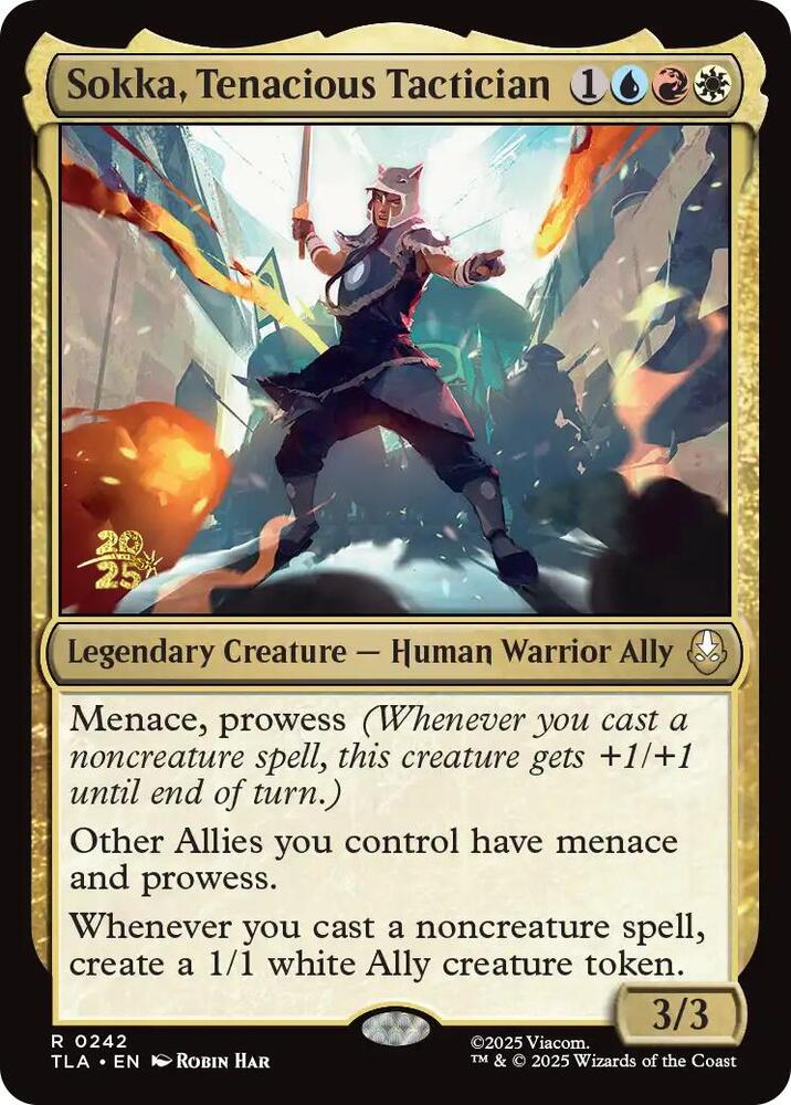 Sokka, Tenacious Tactician [Prerelease Cards] 242
